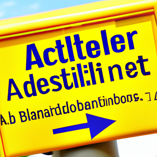 Abstand-halten-Aufsteller