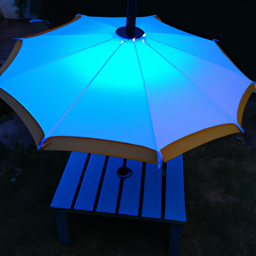 Sonnenschirm mit LED