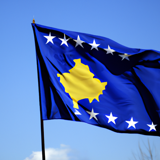 Kosovo-Flagge