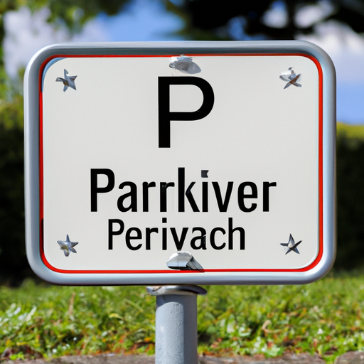 Privatparkplatz-Schild