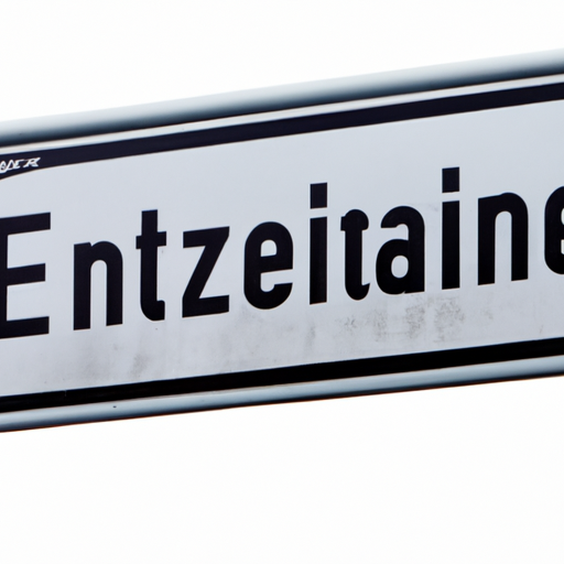 Einzeln-Eintreten-Schild