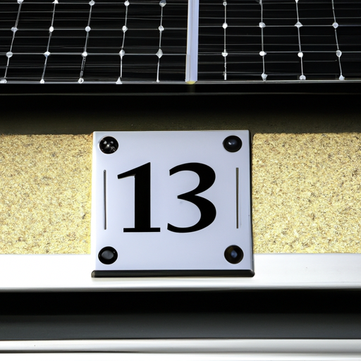 Solar-Hausnummer